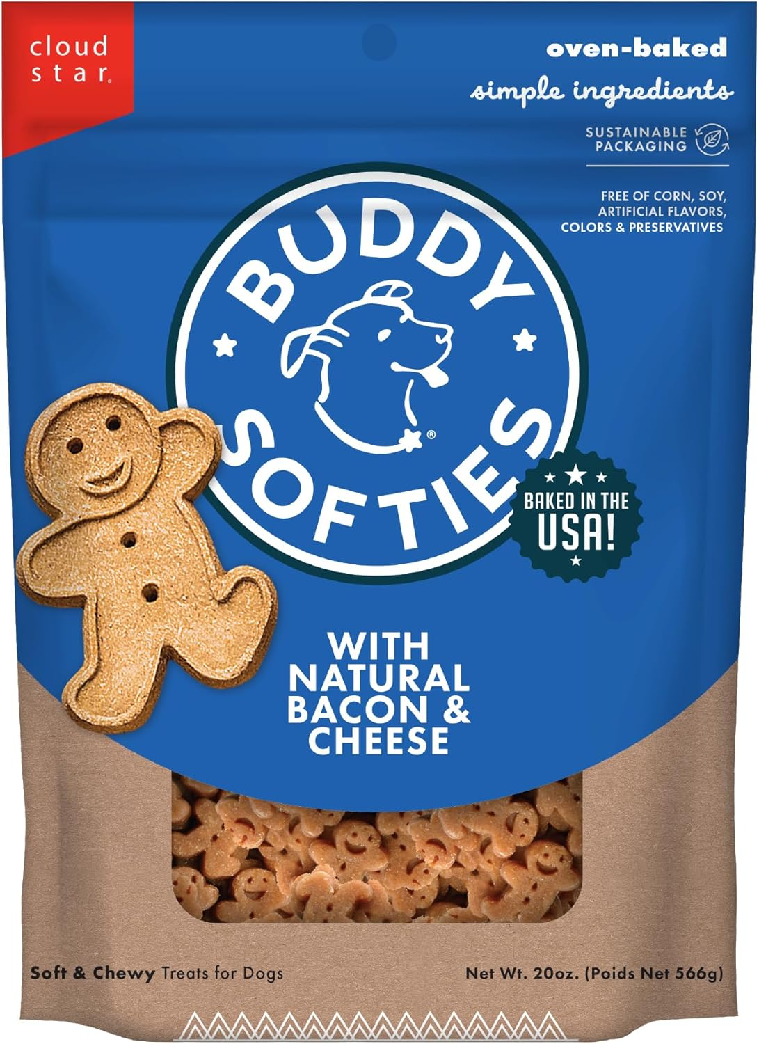 Cloud Star Wag More Bark Less Chicken & Sweet Potato Recipe Grain-Free Jerky Dog Treats