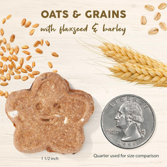 Cloud Star Wag More Bark Less Oats & Grains Crunchy Dog Treats, Peanut Butter