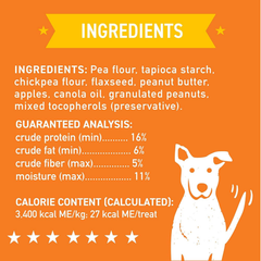 Cloud Star Wag More Bark Less - Dog Treats - Crunchy Biscuits - Grain Free Peanut Butter & Apples