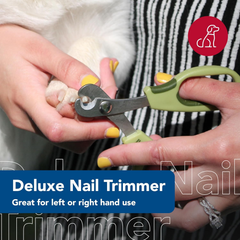 Coastal Pet Safari Dog Deluxe Nail Trimmer - Large Finger Hole and Easy Grip - Stainless Steel Pet Nail Clippers
