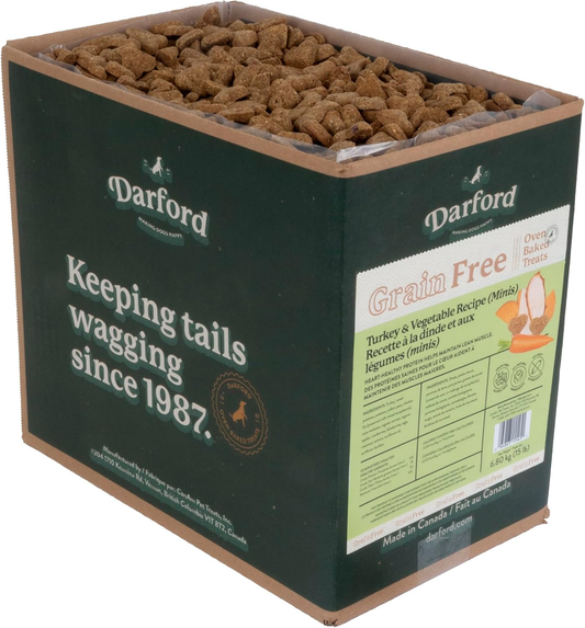 Grain Free Dog Treats Turkey with Mixed Vegetables Minis