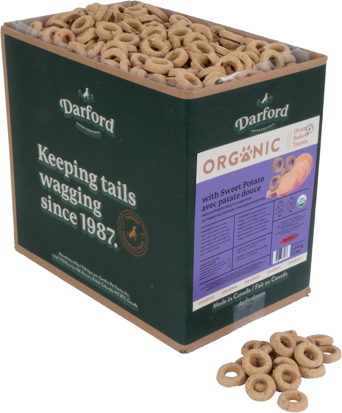 Darford Organic Premium Sweet Potato Dog Treat Sweet Potato, 1ea/12 lb