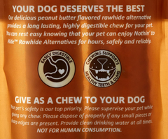 Fieldcrest Farms Nothin' to Hide 10" Large Roll Peanut Butter Flavored Dog Chew, 180 Gram, Count of 2