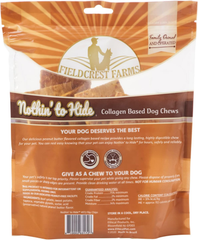 Fieldcrest Farms Nothin to Hide Flip Chips Chews for Dogs - All Natural Rawhide Alternative Treats for Dogs, Chicken, Beef or Peanut Butter Flavor Snack for All Breed Dogs (Peanut Butter)