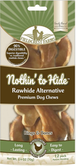 Fieldcrest Farms  Nothin' to Hide Chicken Rings and Bones, 12 Count Each, Rawhide Alternative Dog Chews