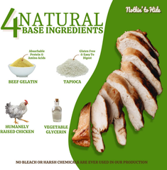 Fieldcrest Farms Nothin to Hide Flip Chips Chews for Dogs - All Natural Rawhide Alternative Treats for Dogs, Chicken, Beef or Peanut Butter Flavor Snack for All Breed Dogs (Chicken)