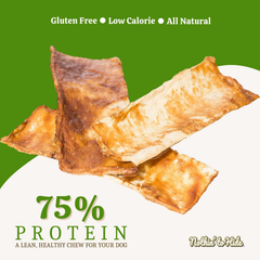 Fieldcrest Farms Nothin to Hide Flip Chips Chews for Dogs - All Natural Rawhide Alternative Treats for Dogs, Chicken, Beef or Peanut Butter Flavor Snack for All Breed Dogs (Chicken)