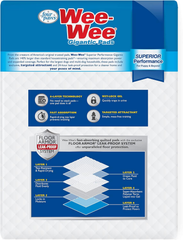Four Paws Wee-Wee Superior Performance Pee Pads for Dogs with Runoff Barrier Edge Guard Protection, Puppy & Dog Potty Training Pads, Housebreaking Supplies