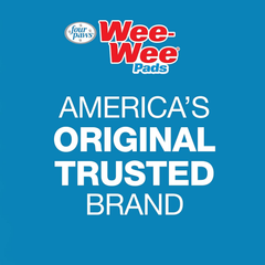 Four Paws Wee-Wee Super Absorbent Unscented Pee Pads for Dogs & Puppies with Insta-Rise Border, Leak-Proof Dog Housebreaking Potty Training Floor Protection