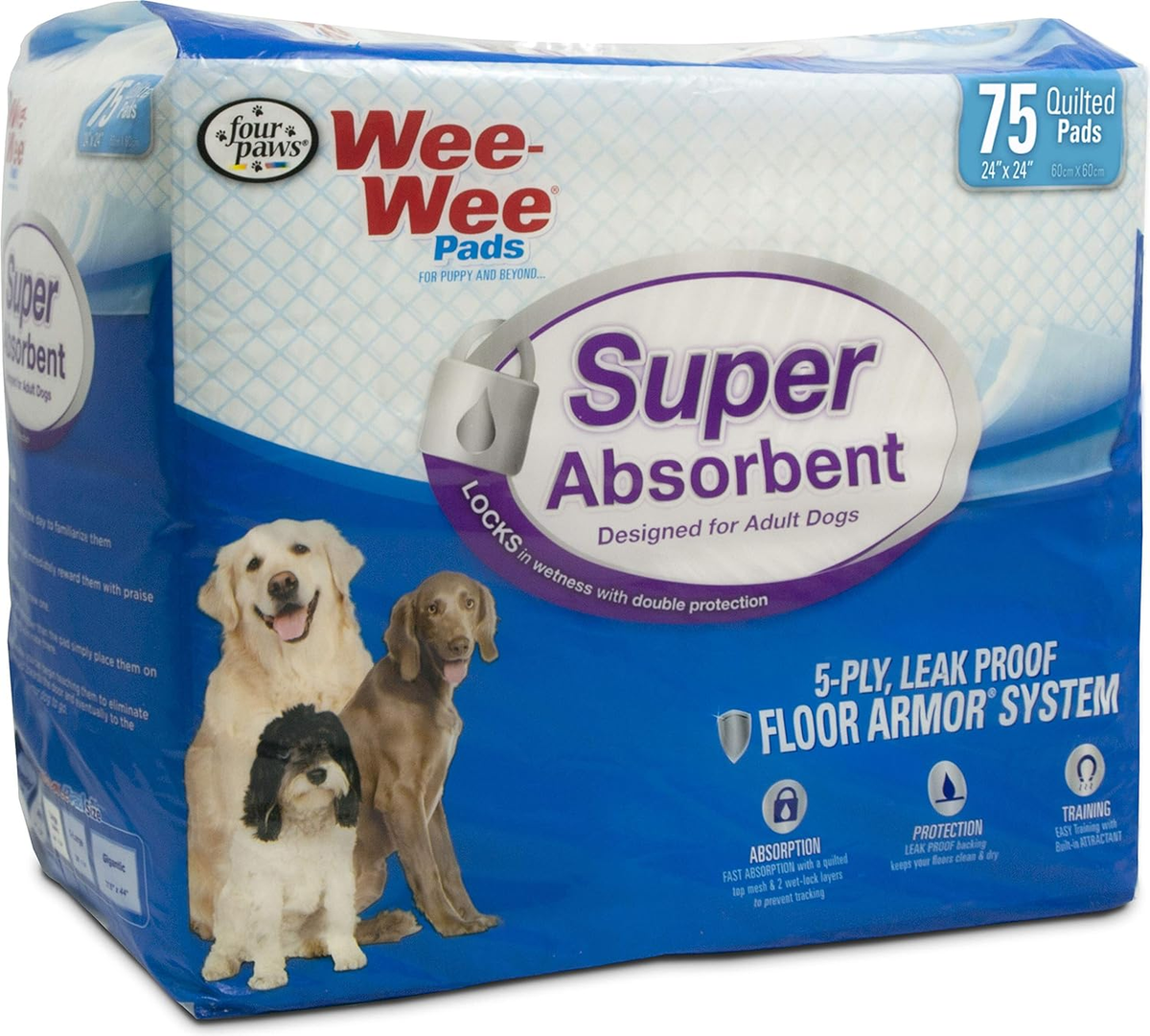 Four Paws Super Absorbent Wee-Wee Dog Pads