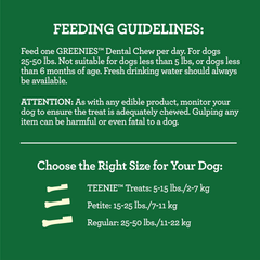Greenies Puppy 6+ Months Regular Natural Dog Dental Care Dog Treats