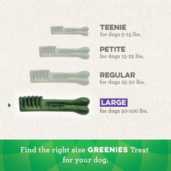 Greenies Weight Management Large Natural Dog Dental Care Chews Weight Control Dog Treats
