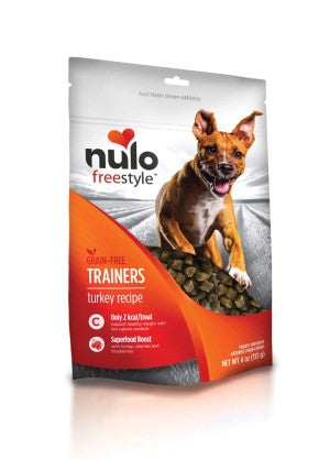 Nulo Freestyle Grain-Free Healthy Dog and Puppy Training Treats, Low Calorie Treats Made with Superfood Boost Ingredients, 2 Calories per Treat , 4 Ounce (Pack of 1)