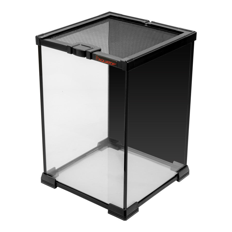 Aquatop Terrarium with Durable Mesh Top for Easy Access & Ventilation - Perfect for Reptiles & Plants