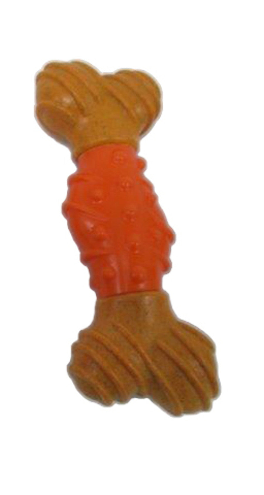 SPOT Bam-Bones Dental Bone - Made with Bamboo Fiber and a Massaging Rubber Center, Durable Oral Care Dog Chew for Light Chewers & Teething Puppies Under 25lbs, Allergen Free Peanut Butter Flavor