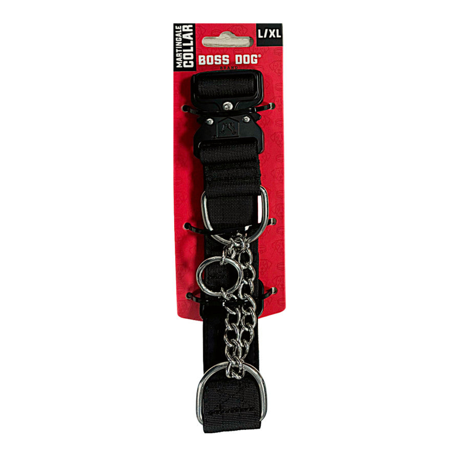 Boss Dog Martingale Collar, Black