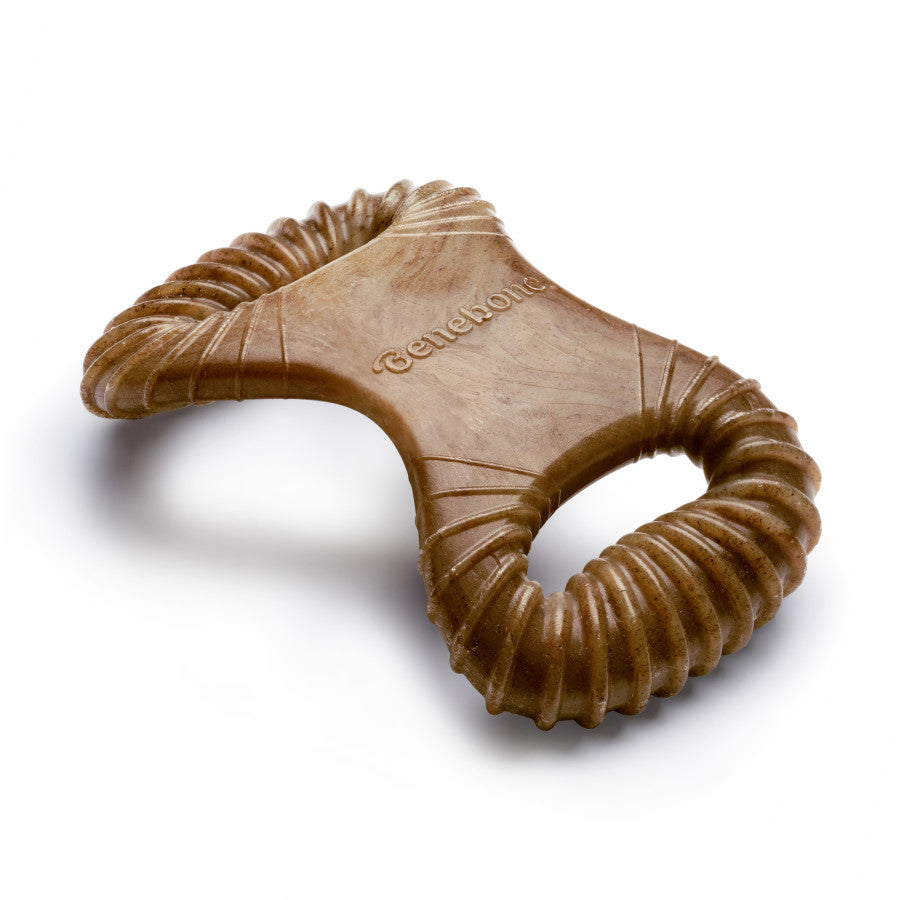 Benebone Dental Durable Dog Chew Toy for Aggressive Chewers, Real Bacon, Made in USA
