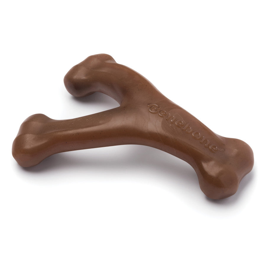 Benebone Wishbone Durable Dog Chew Toy for Aggressive Chewers, Real Peanut, Made in USA, for Any breed