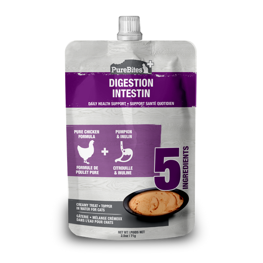 PureBites+ Gut & Digestion Squeezables for Cats, only 5 Ingredients