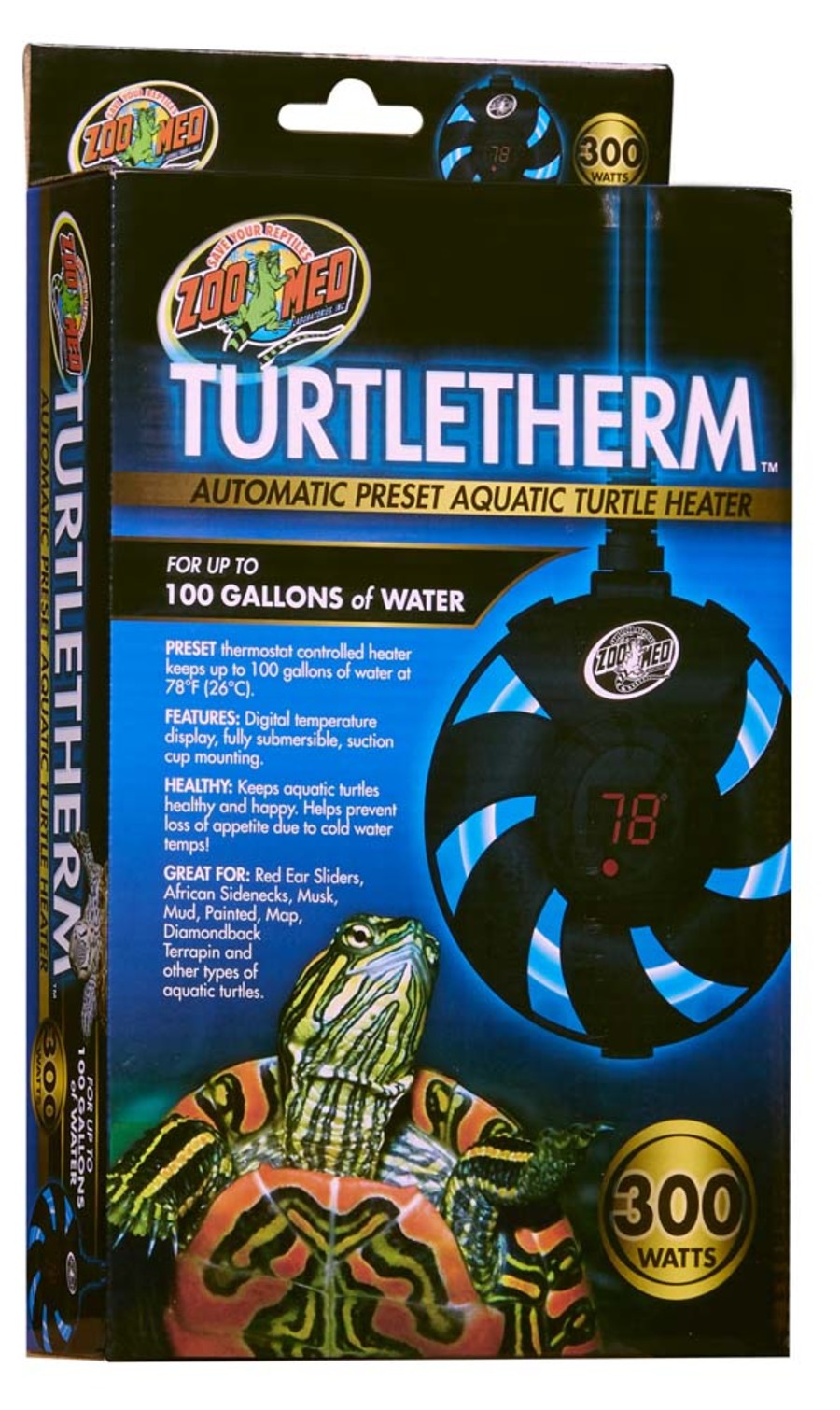 Zoo Med TURTLETHERM Automatic Preset Aquatic Turtle Heater