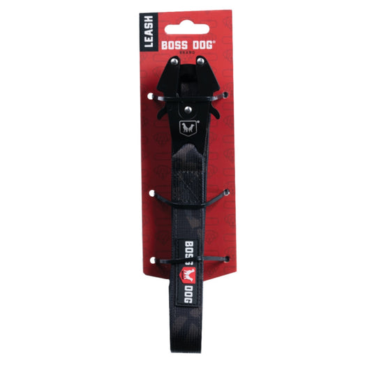 Boss Dog Tactical Leash, Black Camo
