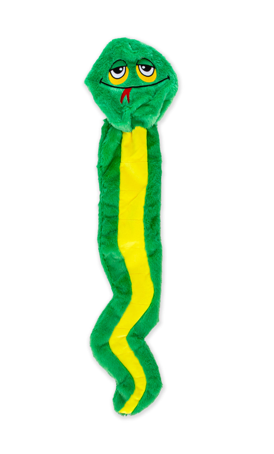 GURU Hide-A-Tail Snake Plush Puzzle Dog Toy Green