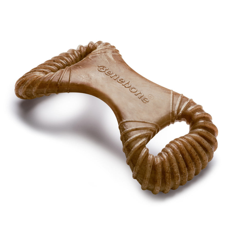 Benebone Dental Durable Dog Chew Toy for Aggressive Chewers, Real Bacon, Made in USA