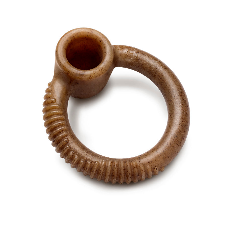 Benebone Ring Durable Dog Chew Toy for Aggressive Chewers, Real Bacon, Made in USA