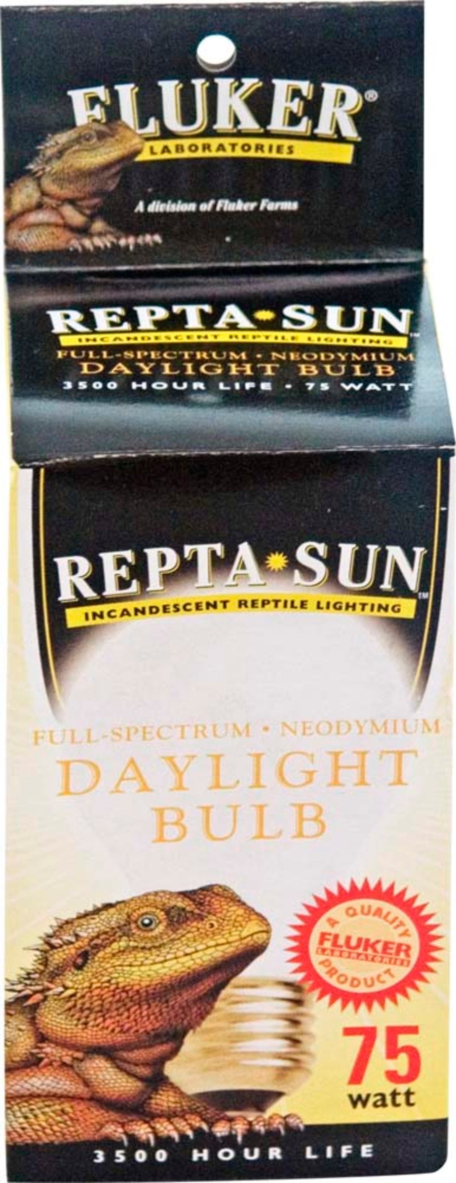 Fluker's Incandescent Reptile Lighting, Full Spectrum Daylight Bulb for Reptiles, Made with Neodymium, Provides Infrared Light