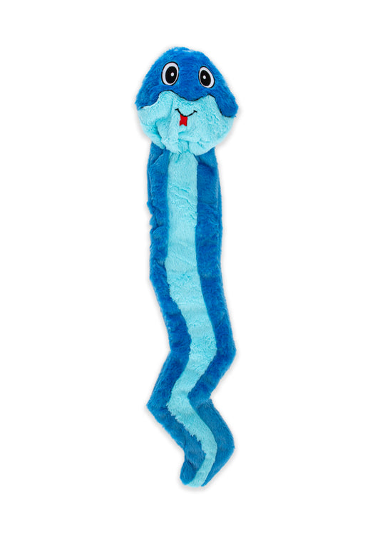 GURU Hide-A-Tail Snake Plush Puzzle Dog Toy Blue