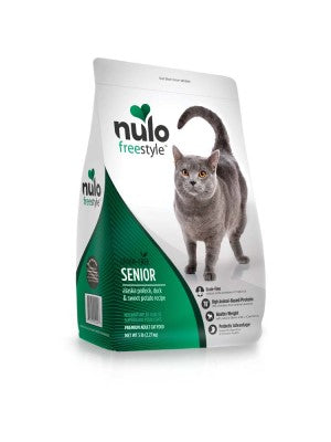 Nulo Senior Freestyle Limited Plus Grain Free Dry Cat Food: All Natural Limited Ingredient Diet For Digestive & Immune Health - Allergy Sensitive Non Gmo Alaska Pollock, Duck & Sweet Potato Recipe