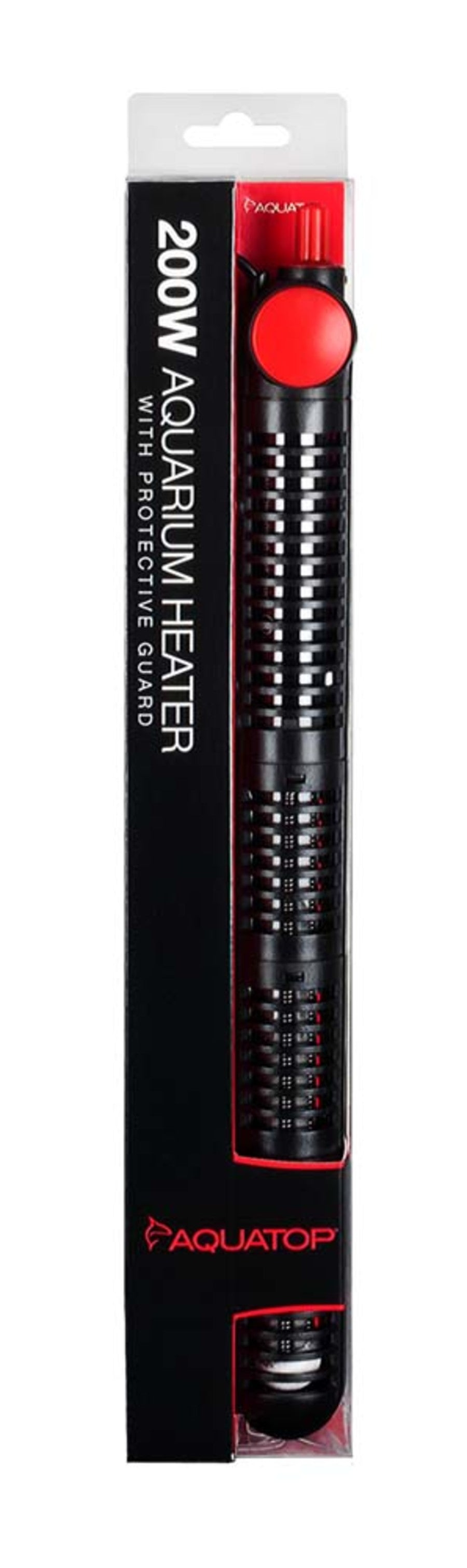 Aquatop Premier Glass Heater with Guard – Submersible for Fish Tanks Up to 13 Gallons – 68-93°F Adjustable Temp – Fresh & Saltwater Use
