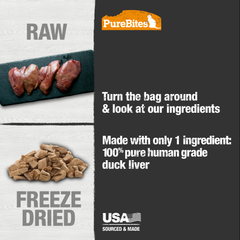 Freeze Dried Cat Treats, Duck Liver