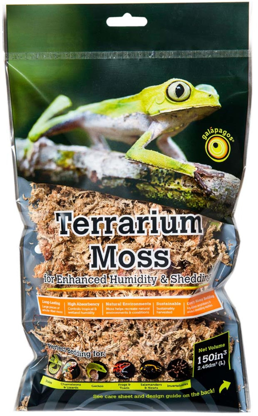 Galapagos (05203) 5-Star Terrarium Sphagnum Moss, Blond Sphagnum