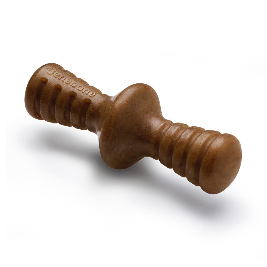 Benebone Zaggler Rolling Dog Chew Toy for Aggressive Chewers, Real Bacon, Made in USA