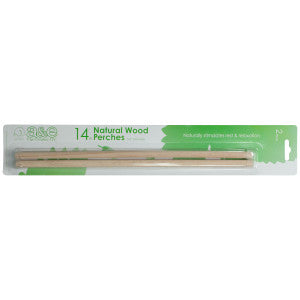 A&E Cage Company 52400838: Perch Replacement Wood 14In/2Pk
