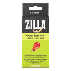 Zilla Incandescent Night Red Heat Bulb for Reptiles