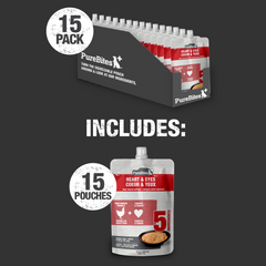 PureBites+ Heart & Eyes Squeezables for Dogs, only 5 Ingredients
