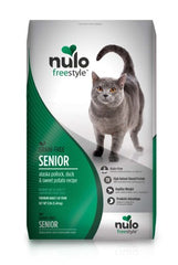 Nulo Senior Freestyle Limited Plus Grain Free Dry Cat Food: All Natural Limited Ingredient Diet For Digestive & Immune Health - Allergy Sensitive Non Gmo Alaska Pollock, Duck & Sweet Potato Recipe