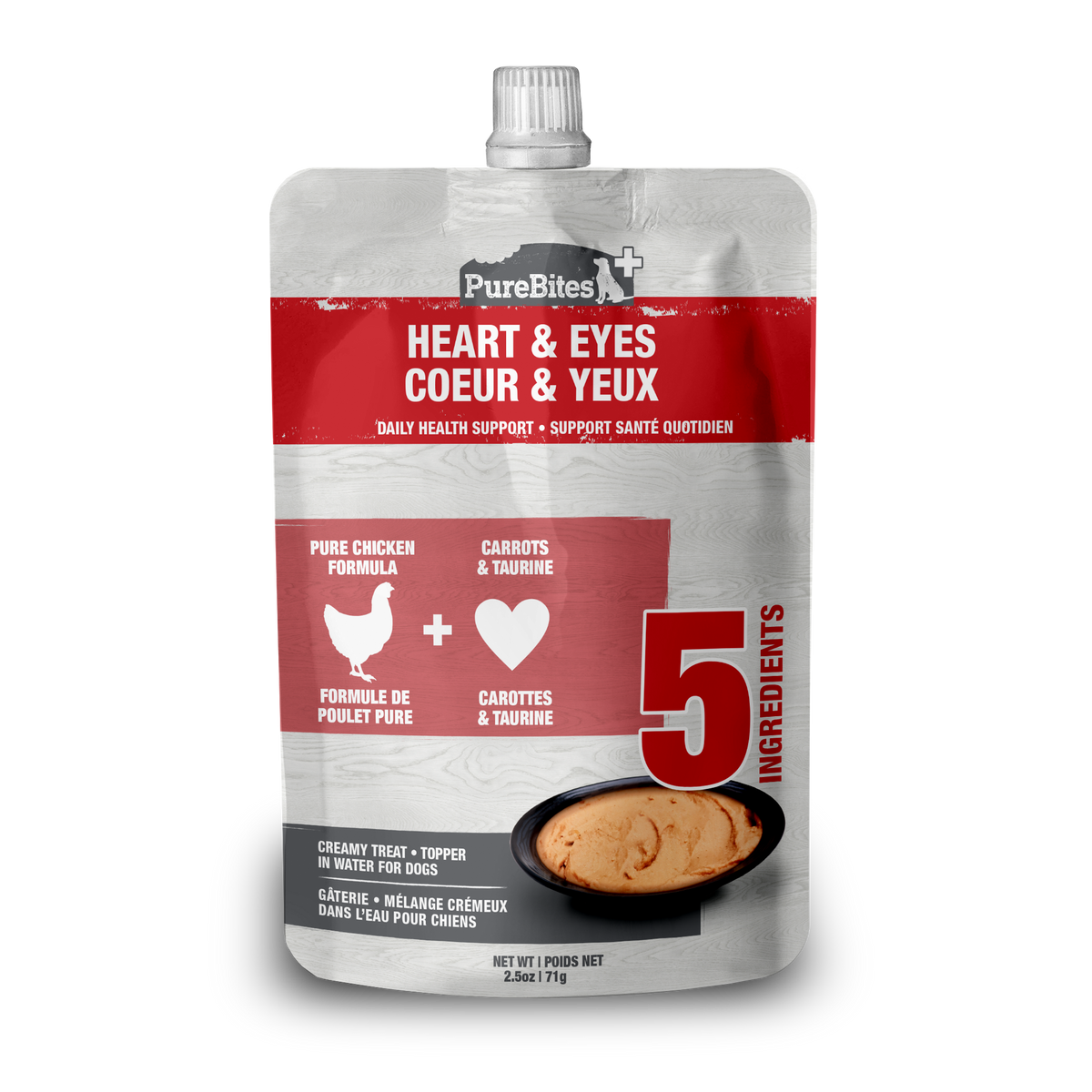 PureBites+ Heart & Eyes Squeezables for Dogs, only 5 Ingredients