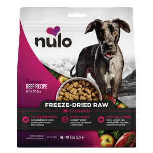 Nulo Freeze-Dried Raw Beef Recipe with Apples Complete and Balanced Dry Dog Food Kibble