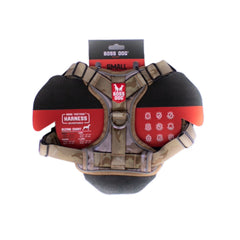 Boss Dog Tactical Harness, Tan Camo