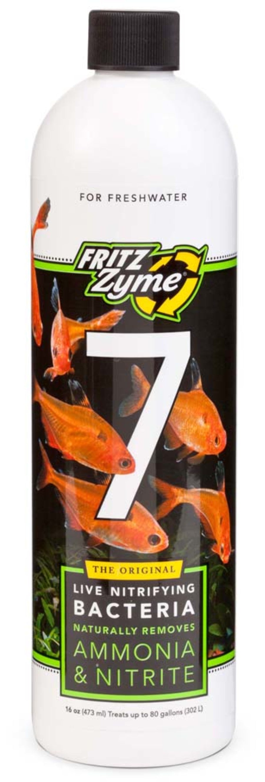 Fritz Aquatics FritzZyme 7 Live Nitrifying Bacteria Naturally Removes Amonia & Nitrite for Freshwater Fish