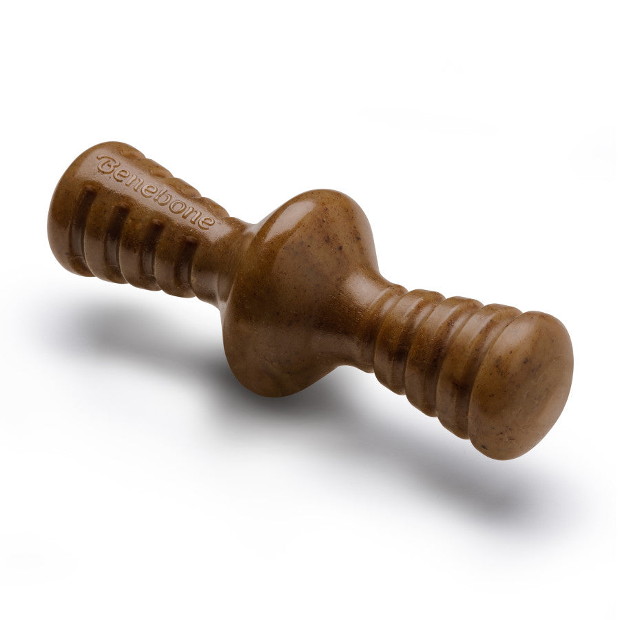 Benebone Zaggler Rolling Dog Chew Toy for Aggressive Chewers, Real Bacon, Made in USA