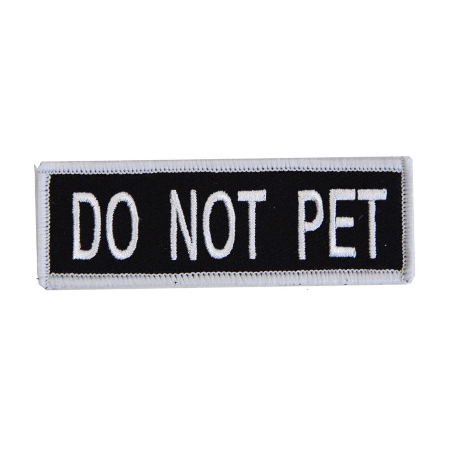 Boss Dog Tactical Hook-Backed Patch for Boss Boss Dog Tactical Harnesses, Do Not Pet