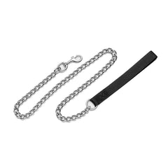 Titan - Coastal Pet Titan Chain Dog Leash with Comfortable Handle - Durable Metal Dog Leash - Heavy-Duty Dog Leash for Puppies & Dogs - Quality Dog Supplies