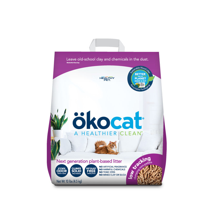 ÖKOCAT Okocat Low Tracking Clumping Mini Pellets Wood Cat Litter