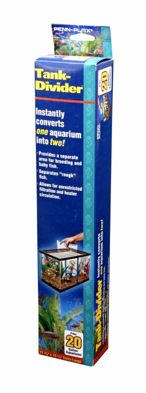 PENN-PLAX Fish Tank Divider – Clear, Perforated Polymer Screen