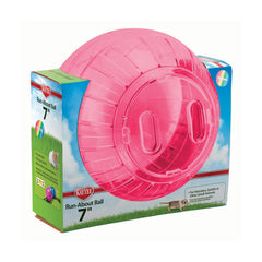 Kaytee® Run-About Ball for Small Animal Rainbow Color 7 Inch