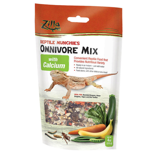 Zilla® Reptile Munchies Omnivore with Calcium Reptile Food 4 Oz